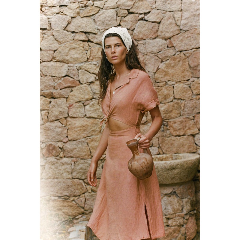 Playa Cut Out Dress - Desert EcoLinen