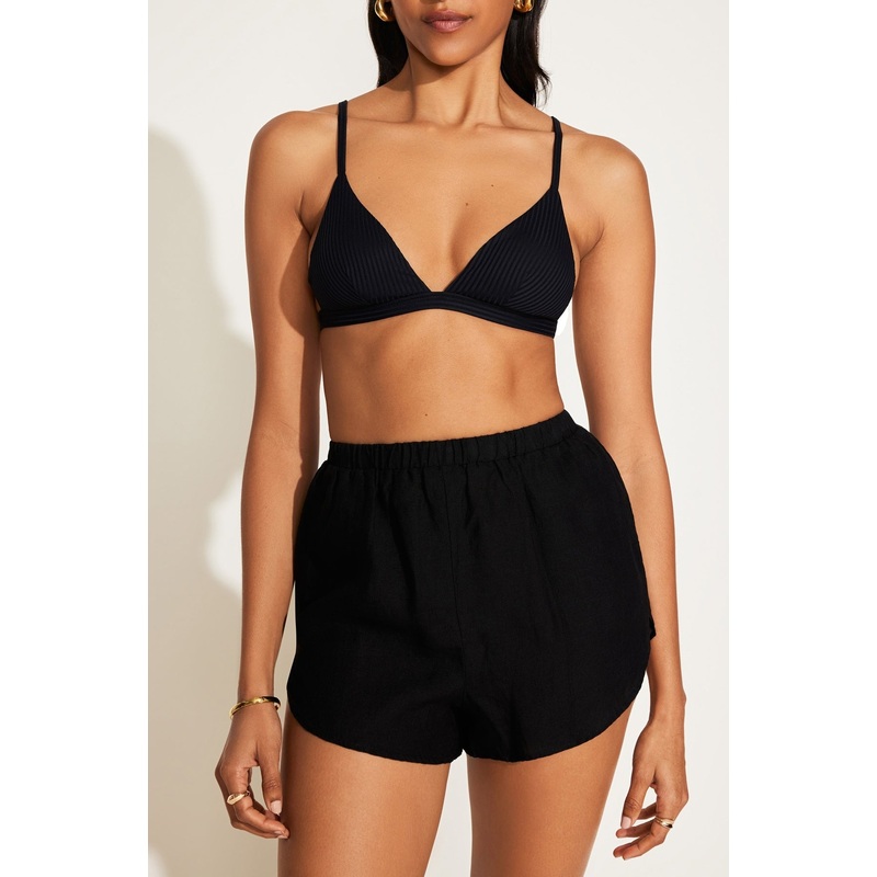 Tallows Linen Short - Black EcoLinen