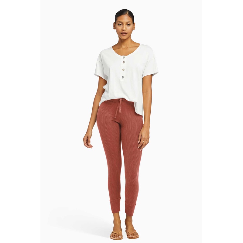 Thalia Legging - Copper Organic Rib