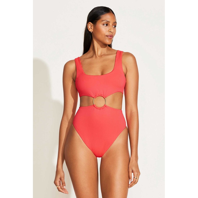 The Icon One Piece - Coral Glow EcoRib BT