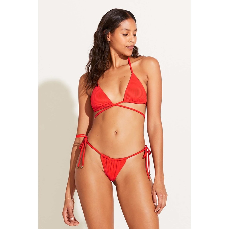 Upcycled Stringy Milana Bottom - Papavero EcoRib