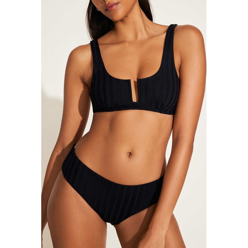 Ursula Bralette Top - Black SuperRib
