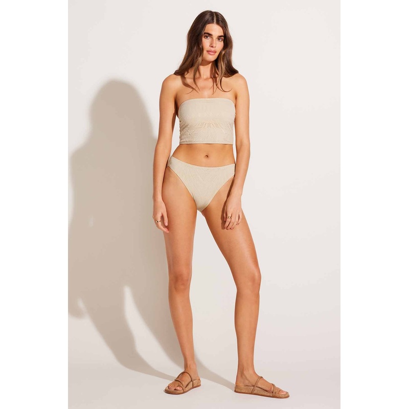 Cali High Leg Full Bottom - Natural Calico Crochet