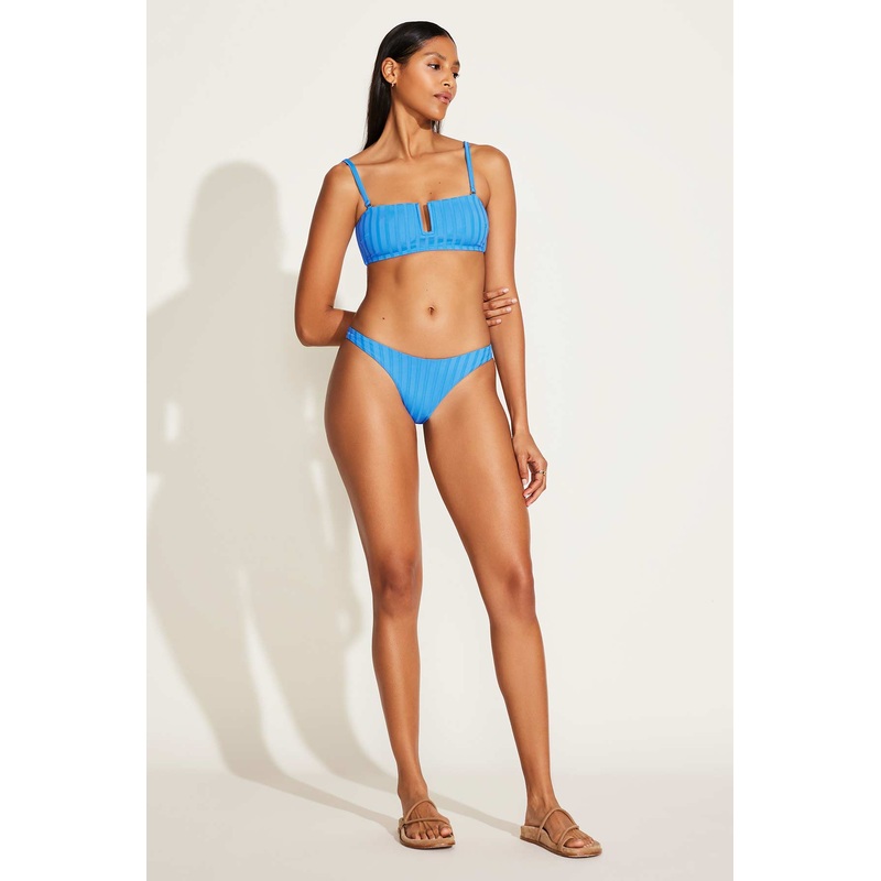California High Leg Bottom - Dream Blue SuperRib