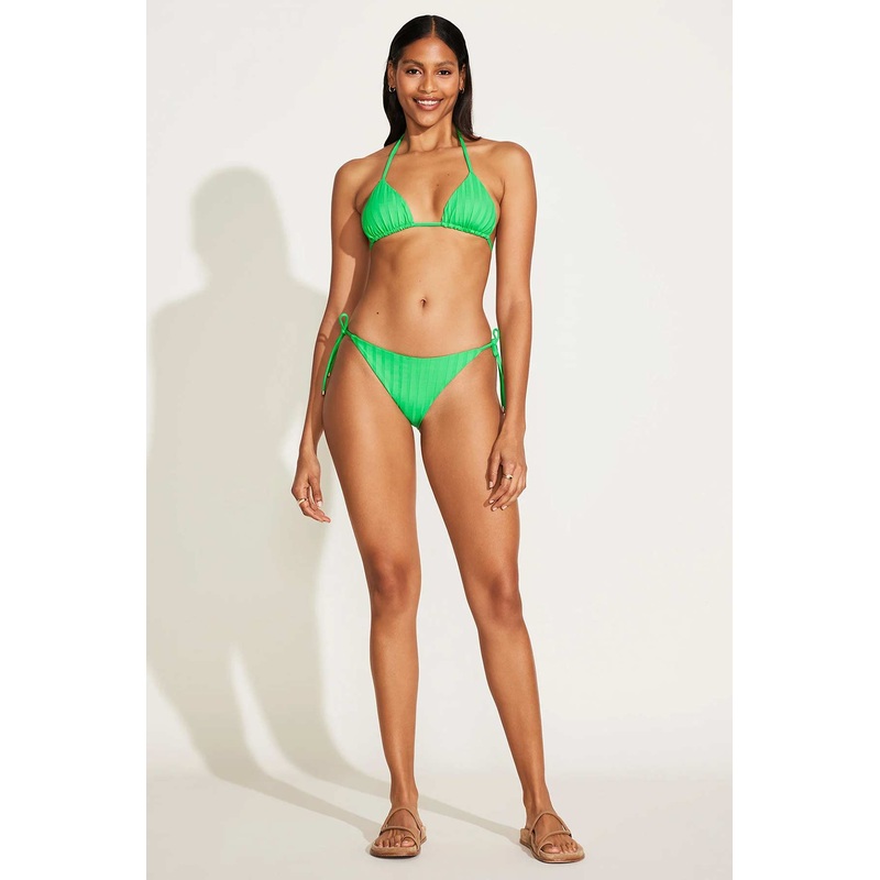 Elle Tie Side Ring Bottom - Spearmint Green EcoRib BT