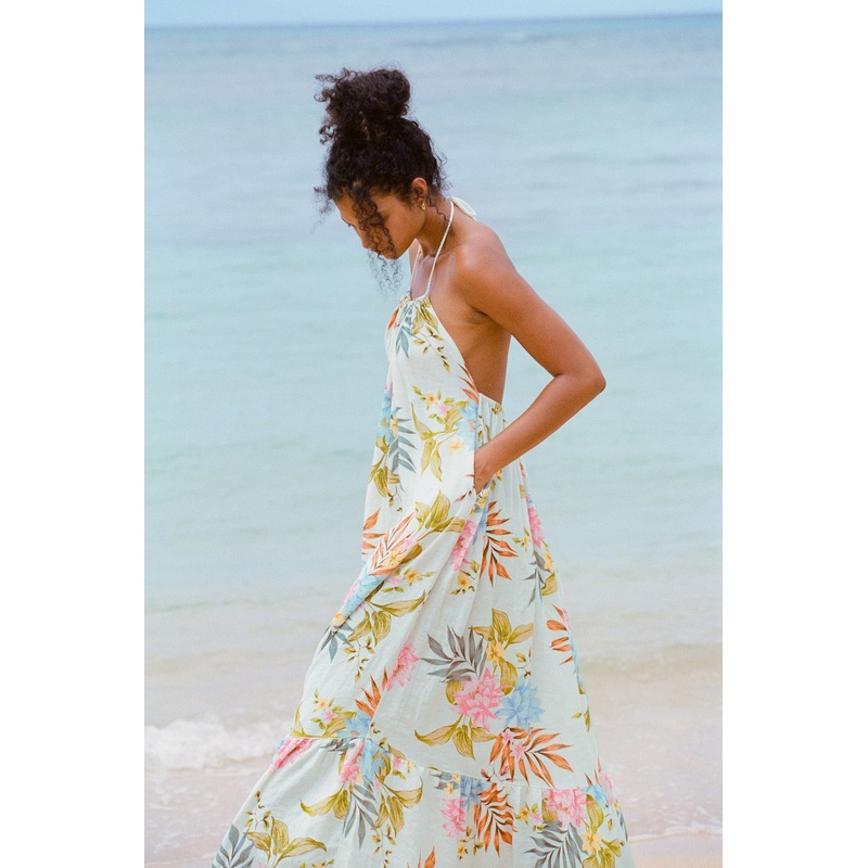 Petra Maxi Dress - Summer Bloom EcoLinen