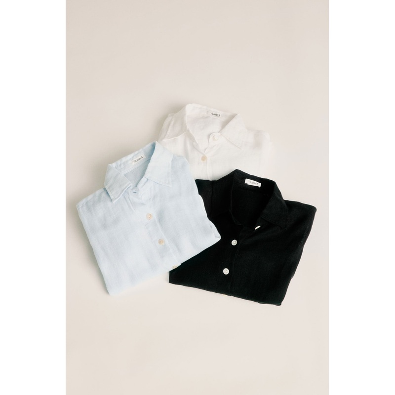 Playa Linen Boyfriend Shirt 3-Pack