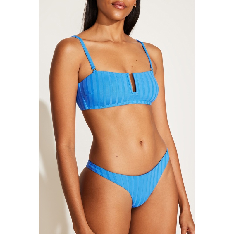 Ursula Bandeau Top - Dream Blue SuperRib