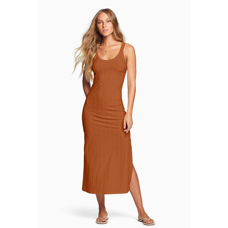 West Dress - Chai Organic Rib