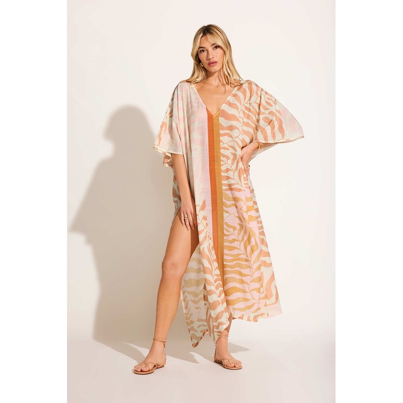 Cerise Caftan - Gold Coast Cotton Cupro