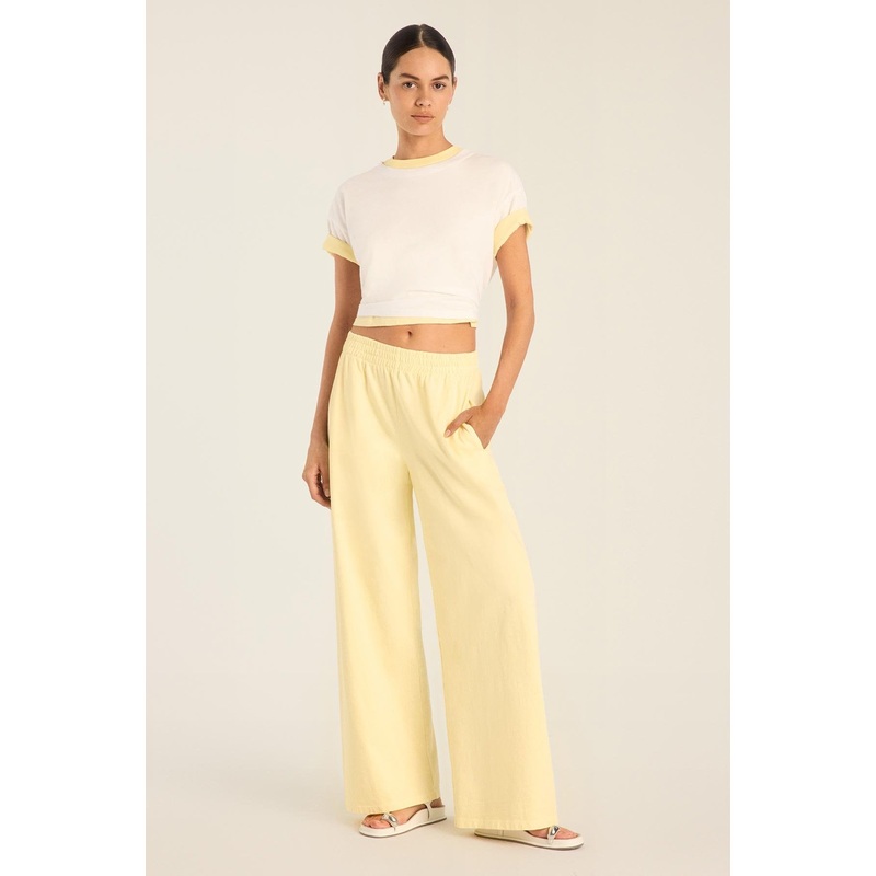 Coast Pant - Buttercream Cotton Jersey