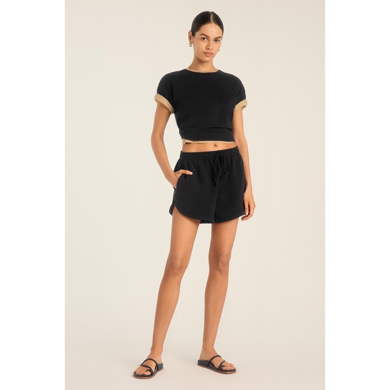 Dawn Classic Short - Black French Terry