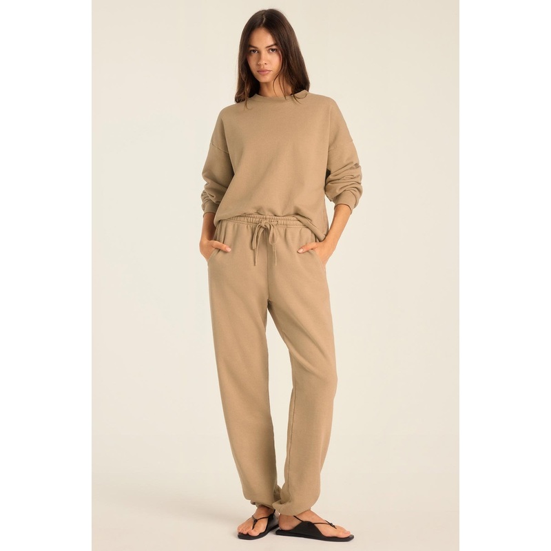 Dawn Classic Sweatpant - Latte French Terry