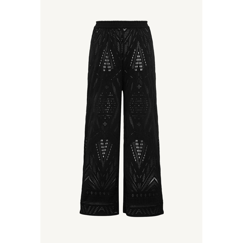 Farrah Pant - Black Calico Crochet