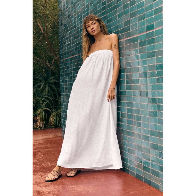 Soleil Dress - White EcoLinen