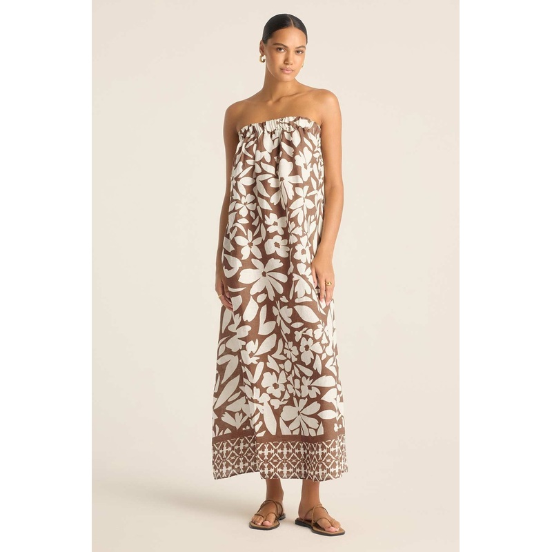 Soliel Dress - Desert Flower EcoLinen