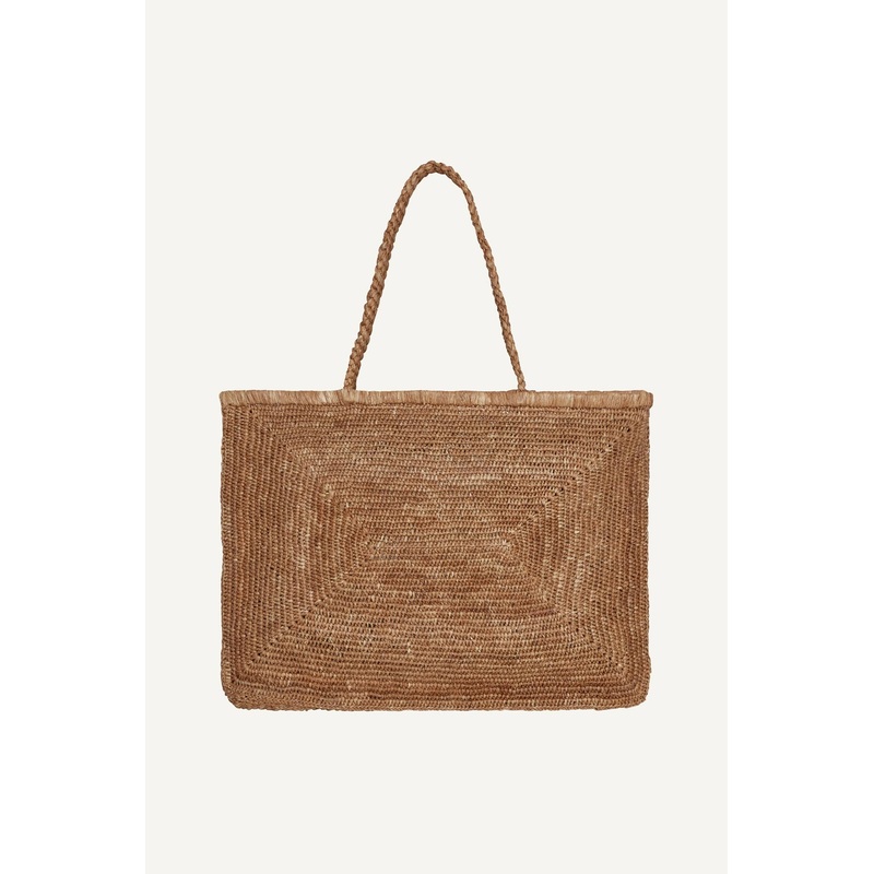Amani Tote - Caramel Raffia