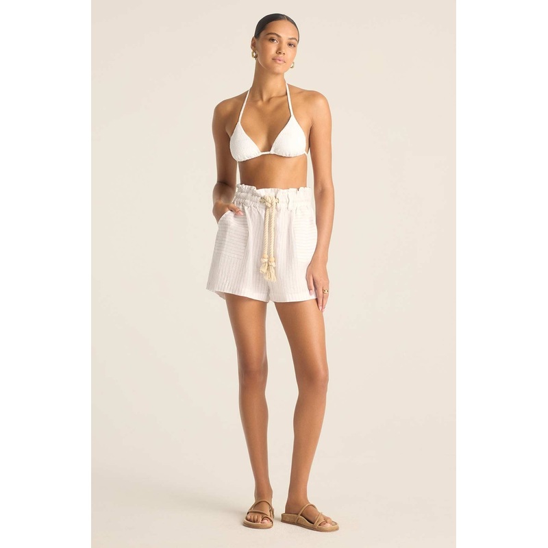 Avery Short - Boardwalk Stripe EcoLinen