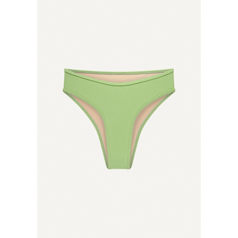 Bikini Bottom "Calima" in linden green terry