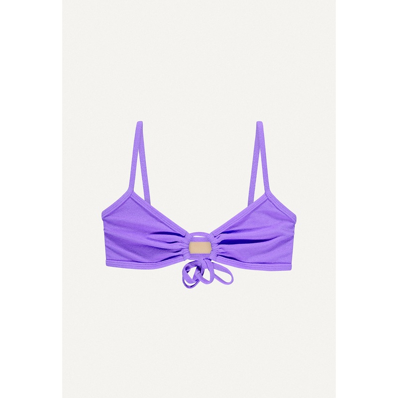 Bikini top Joran in lilac terry