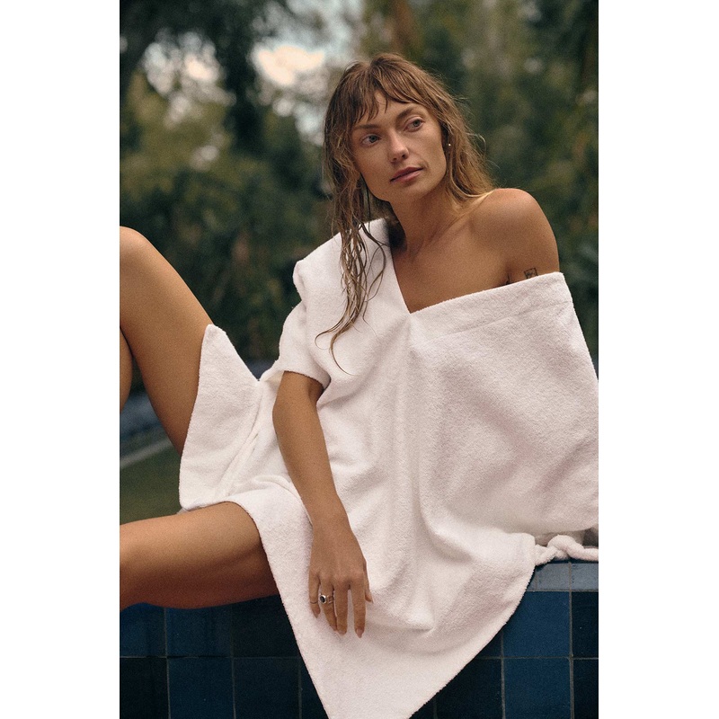 Oasis Poncho - Vanilla Harbor Terry