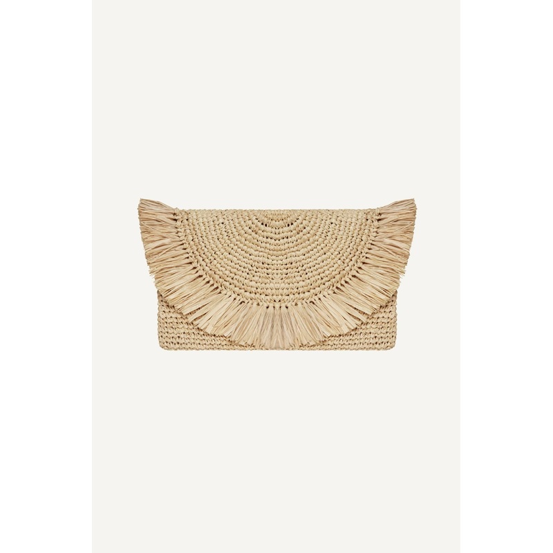 Palma Clutch - Natural Raffia