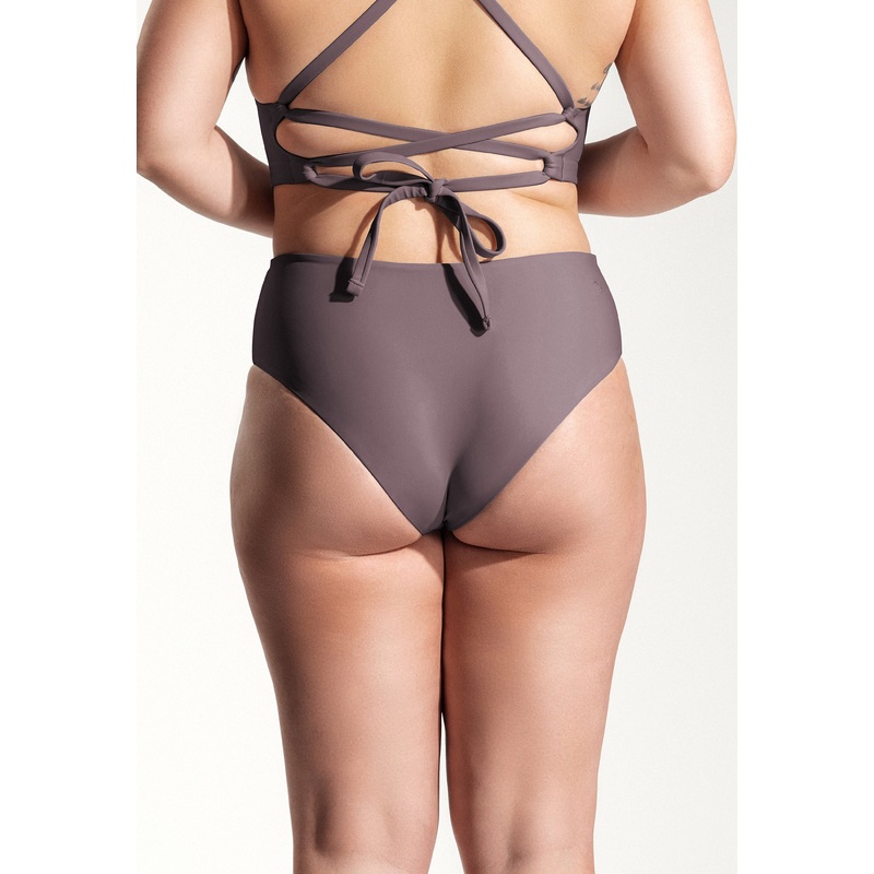 Surf Bikini Bottom "Fugu" in dark lavender