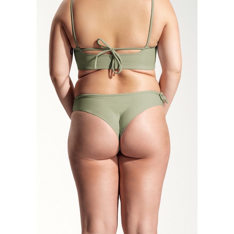 Surf Bikini Bottom "Tope" in sage green