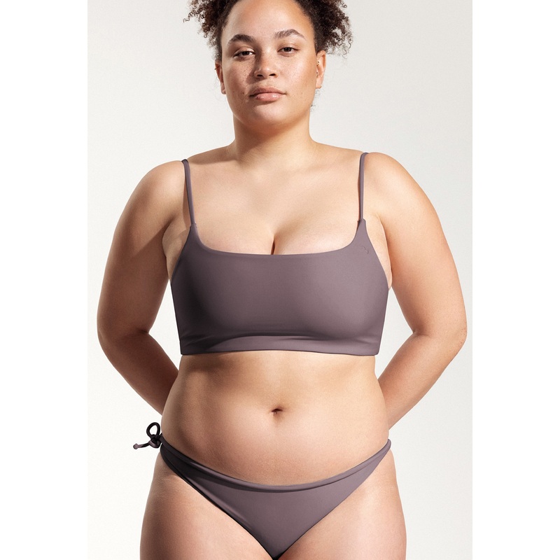 Surf Bikini Top "Buri" in dark lavender