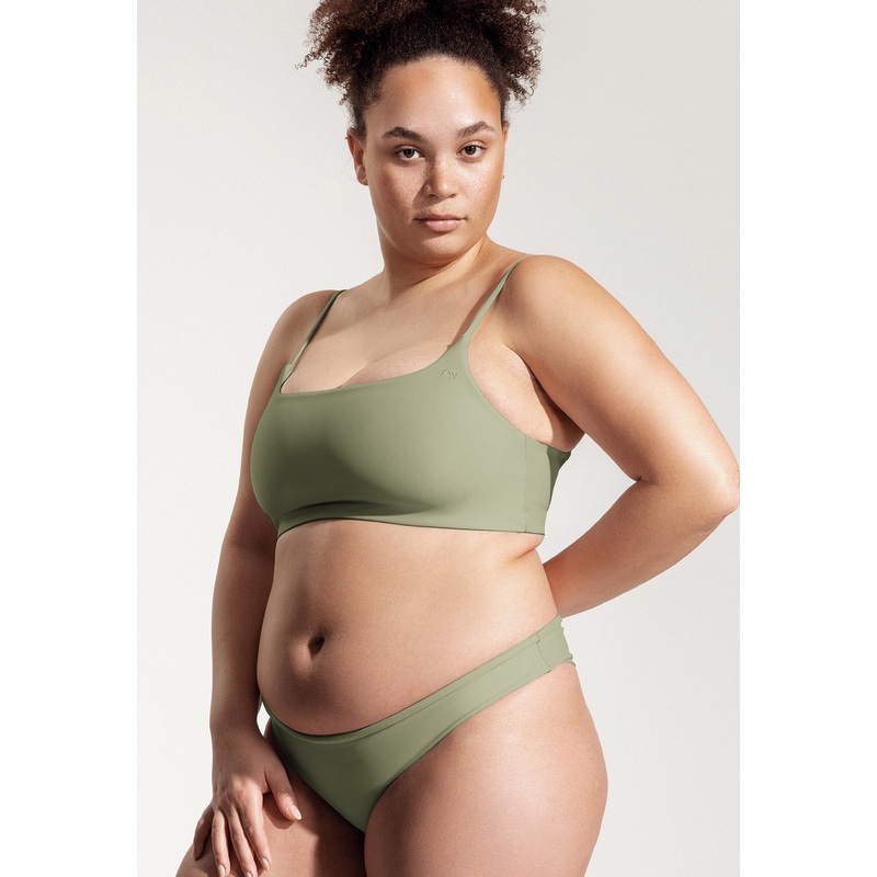Surf Bikini Top "Buri" in sage green