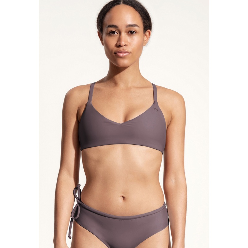 Surf Bikini Top "Dace" in dark lavender