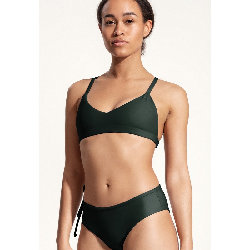 Surf Bikini Top "Dace" in night green