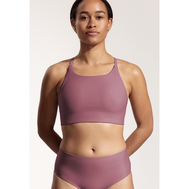 Surf Bikini Top "Goby" in sunset purple