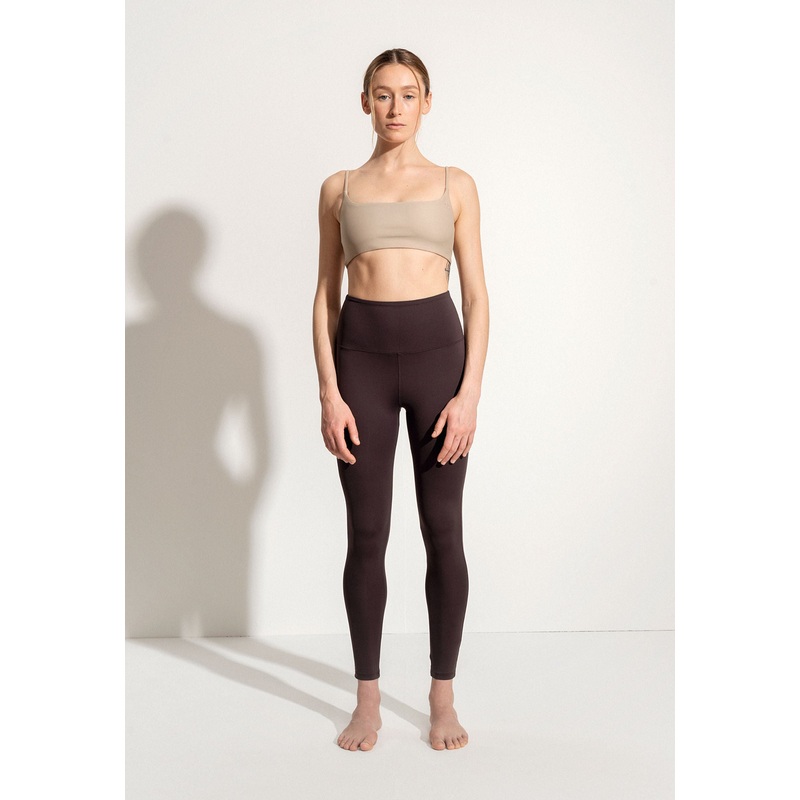 Surf & Yoga Leggings "Larimar Light" in dark brown
