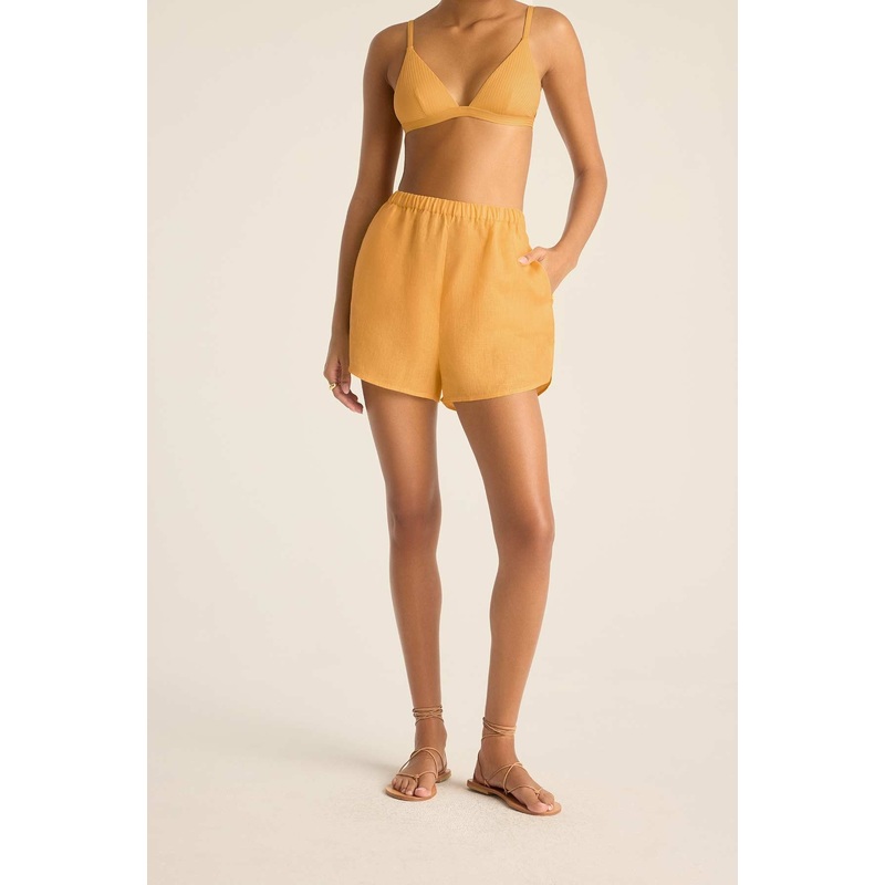 Tallows Linen Short - Creamsicle EcoLinen