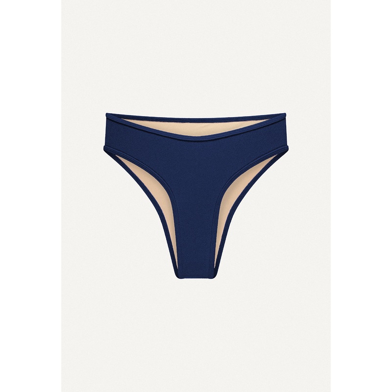 Bikini Bottom "Calima" in dark blue terry