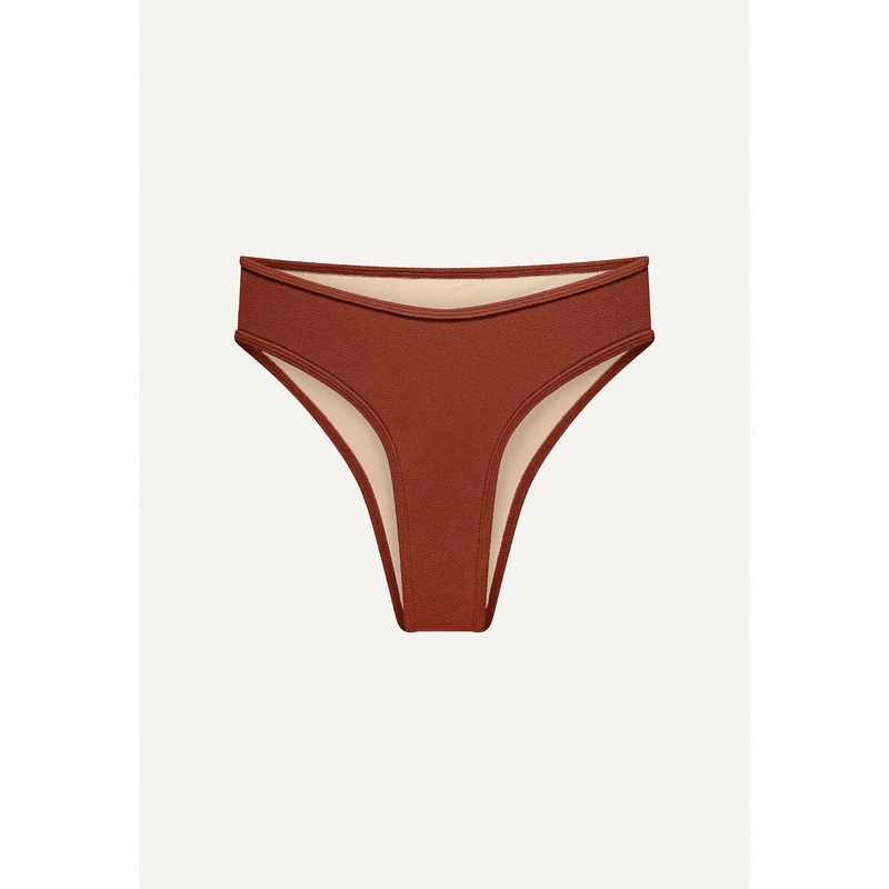 Bikini Bottom "Calima" in terracotta terry