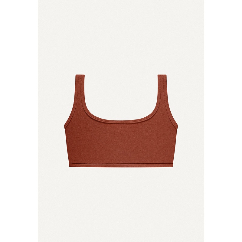 Bikini Top "Vento" in terracotta terry