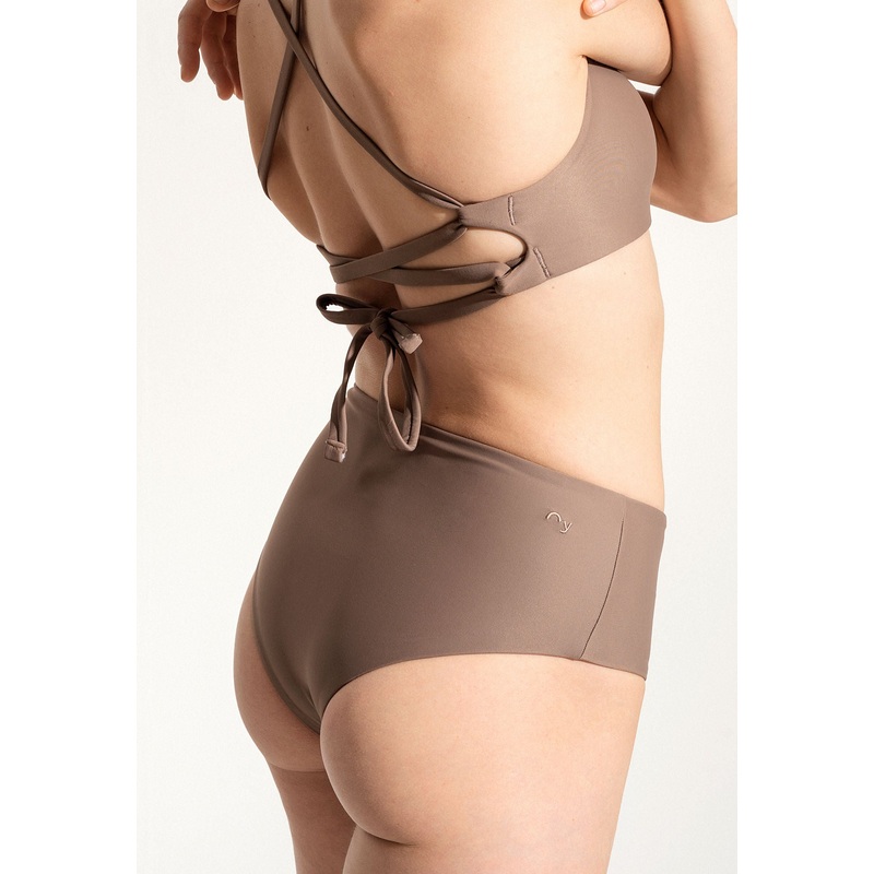 Surf Bikini Bottom "Fugu" in brown
