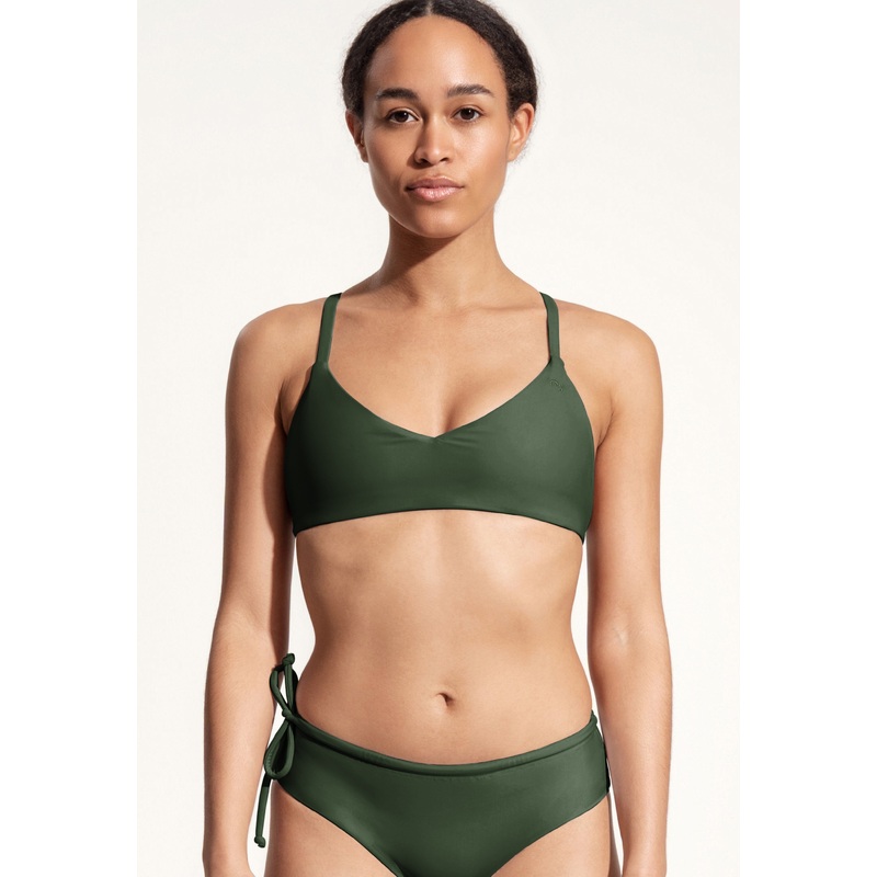Surf Bikini Top "Dace" in dark green