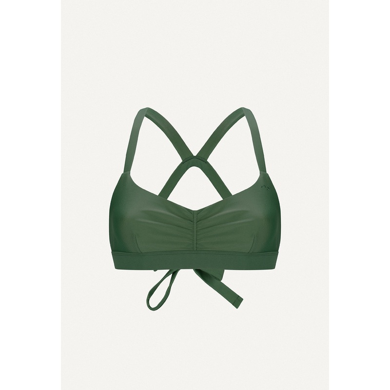 Surf Bikini Top "Hoki" in dark green