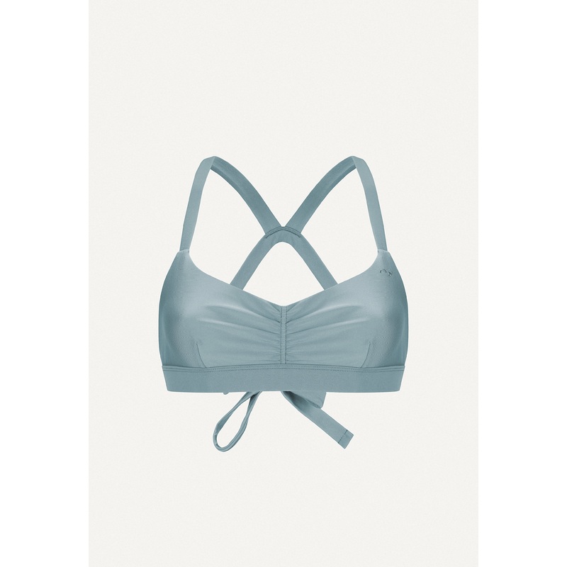 Surf Bikini Top "Hoki" in ice blue