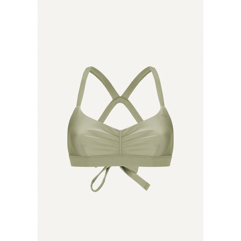 Surf Bikini Top "Hoki" in sage green