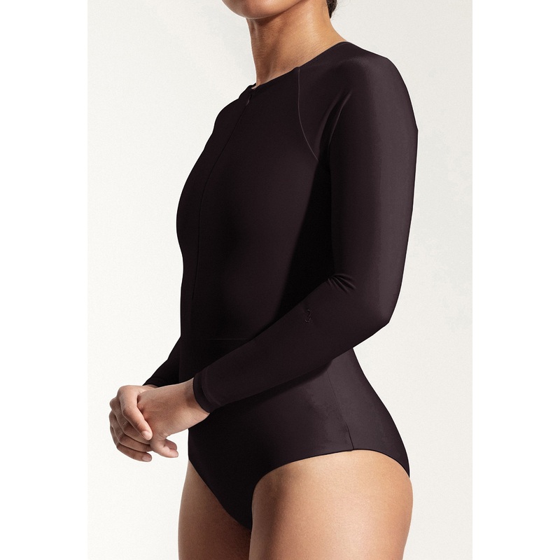 Surf Swimsuit "Orfe" in eggplant purple