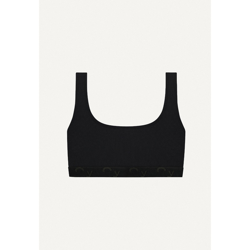 Surf & Yoga Top "Vento Dyn." in black rib