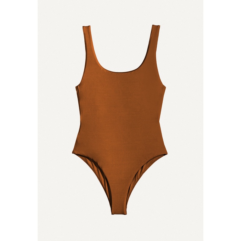 Swimsuit "Zephyr" copper shine