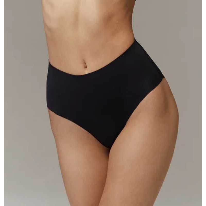 Aruelle - Lottie Hi Waist Brazilian Panty With Mesh Back Black