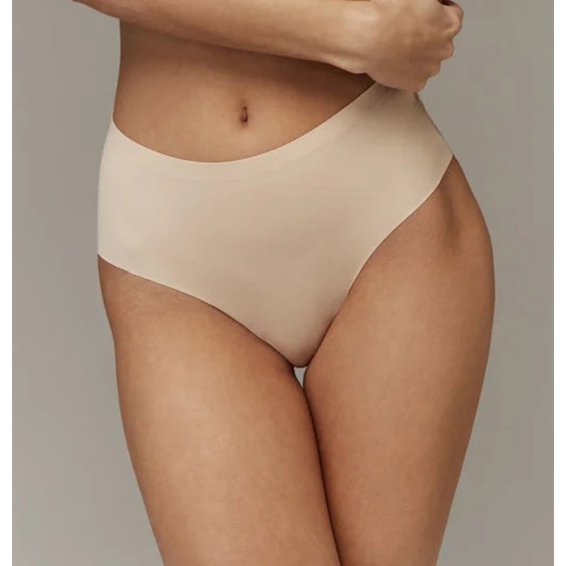 Aruelle - Lottie Hi Waist Brazilian Panty With Mesh Back Nude