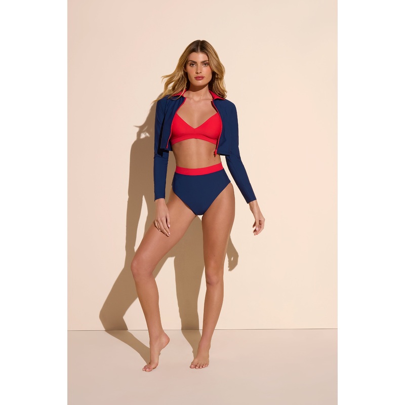 DreamSculpt High Waist Contrast Bikini Bottom