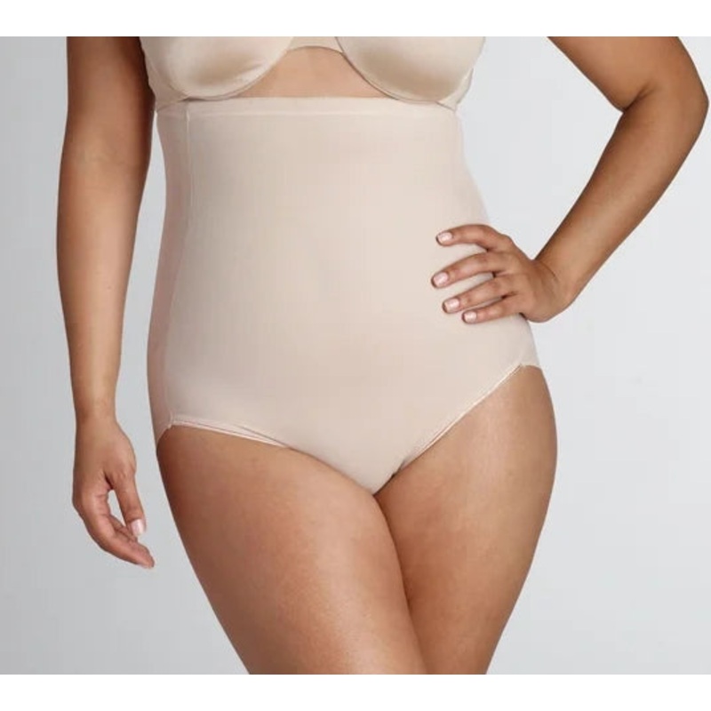 Naomi & Nicole Shapewear - Unbelievable Comfort Hi Waist Brief Warm Beige